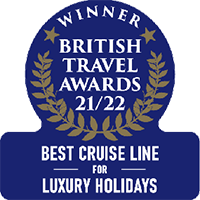 British Travel Awards 2022 Winner Best Luxury Holidays Cruise Line British Travel Awards 2022 Winner Best Luxury Holidays Cruise Line